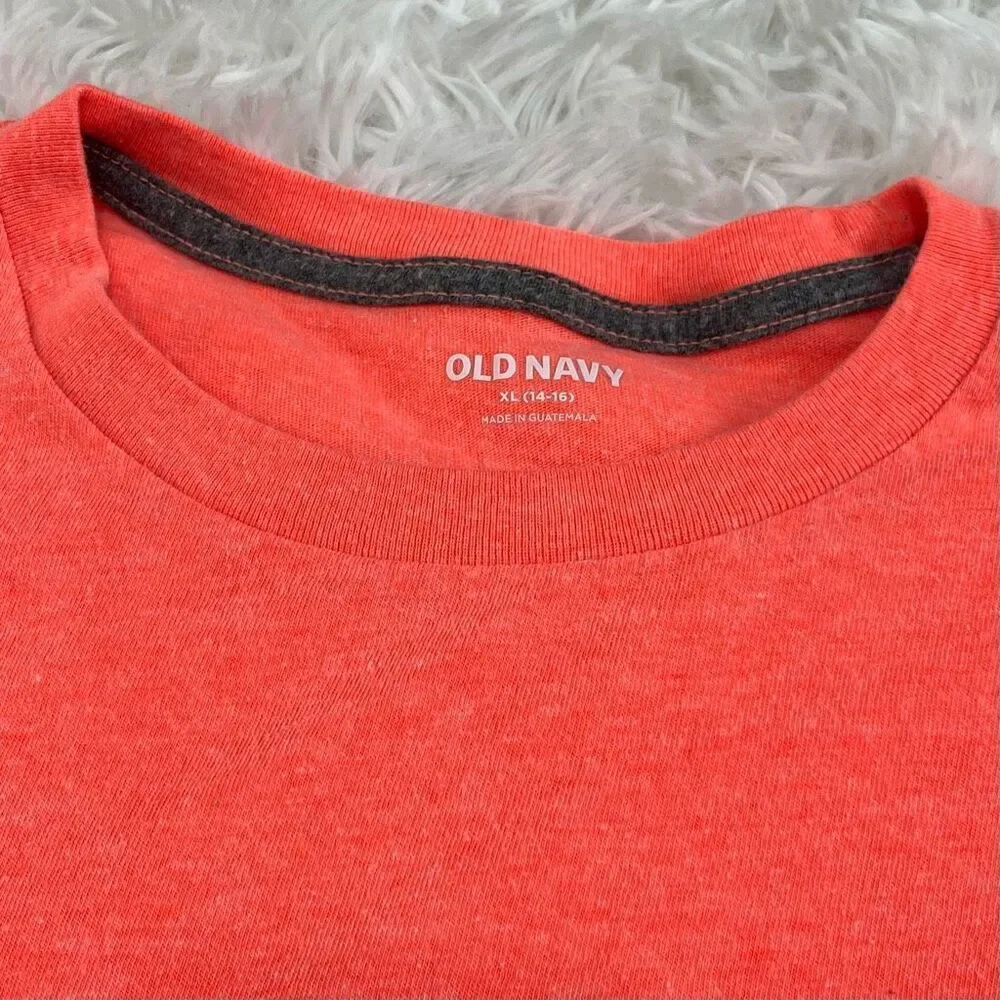Old Navy Boys Orange T-Shirt Size XL 14 - 16 Youth